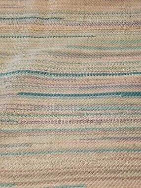 Handmade | Accents | Vintage Handwoven Pastel Rag Rug 54 X 83 | Poshmark